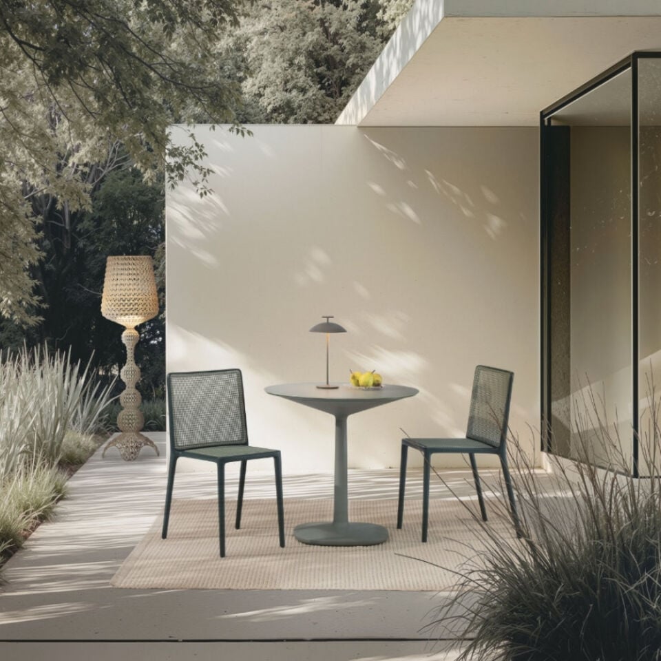 Kartell Belvedere Tech Siyah Dış Mekan Sandalye