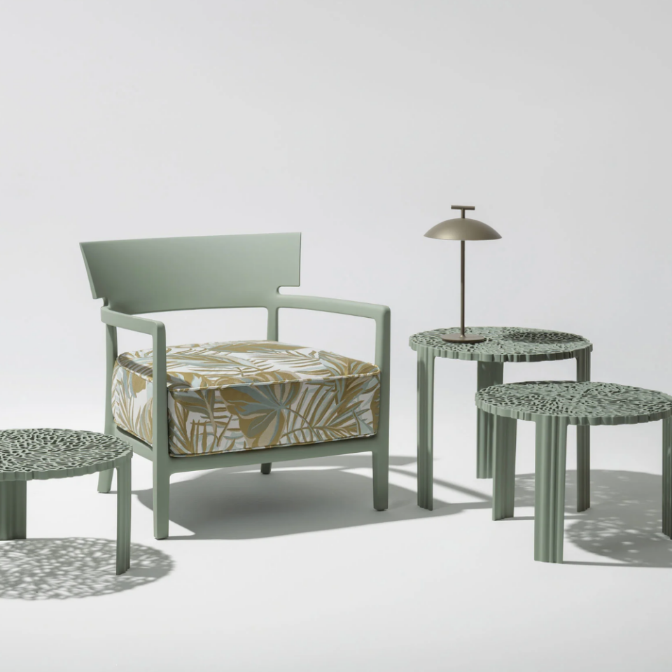Kartell Cara Dış Mekan Mat Yeşil Koltuk