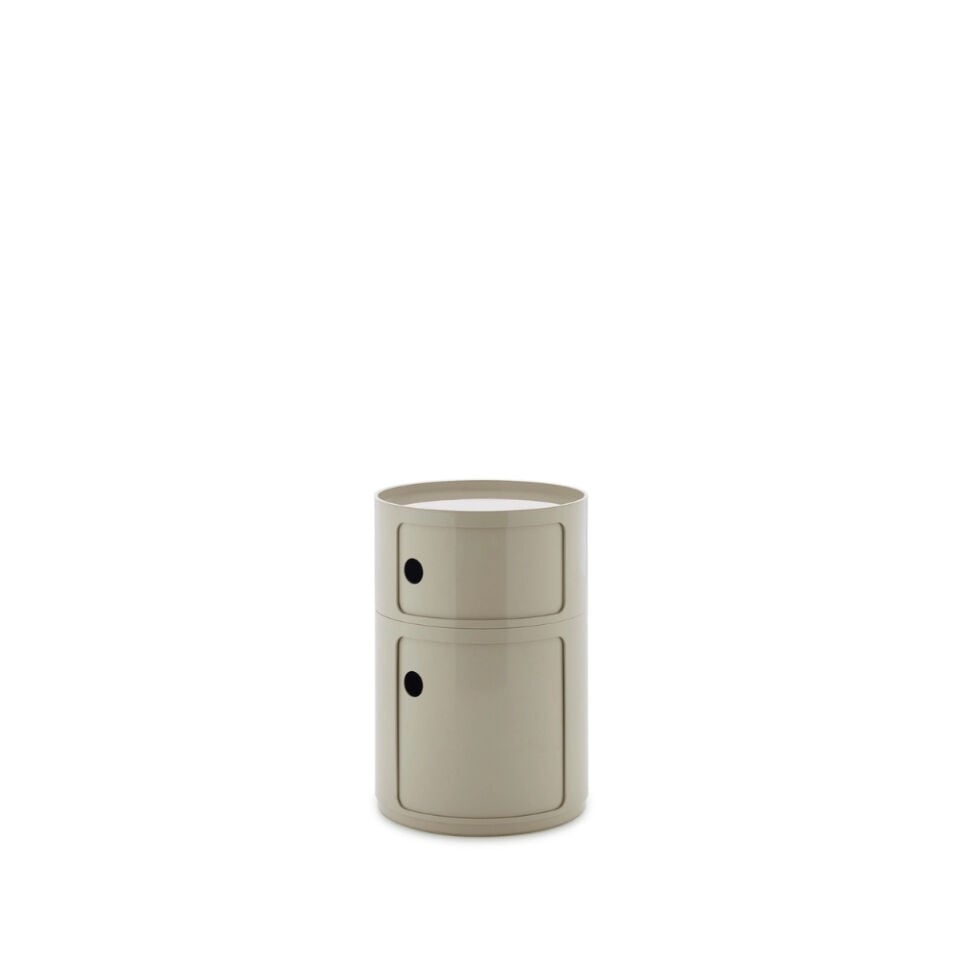 Kartell Big Componibili 2 Çekmeceli Dove Modül Q:42