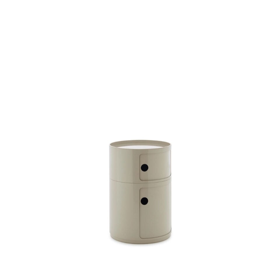 Kartell Big Componibili 2 Çekmeceli Dove Modül Q:42