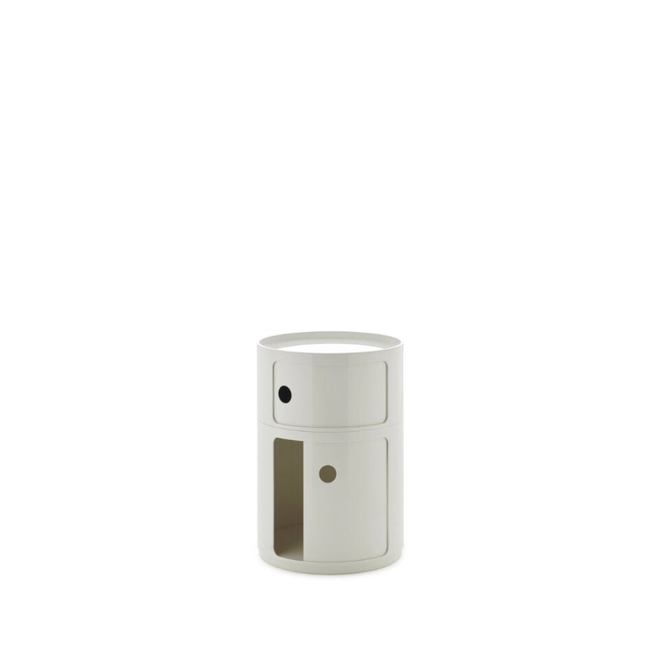 Kartell Big Componibili 2 Çekmeceli Beyaz Modül Q:42
