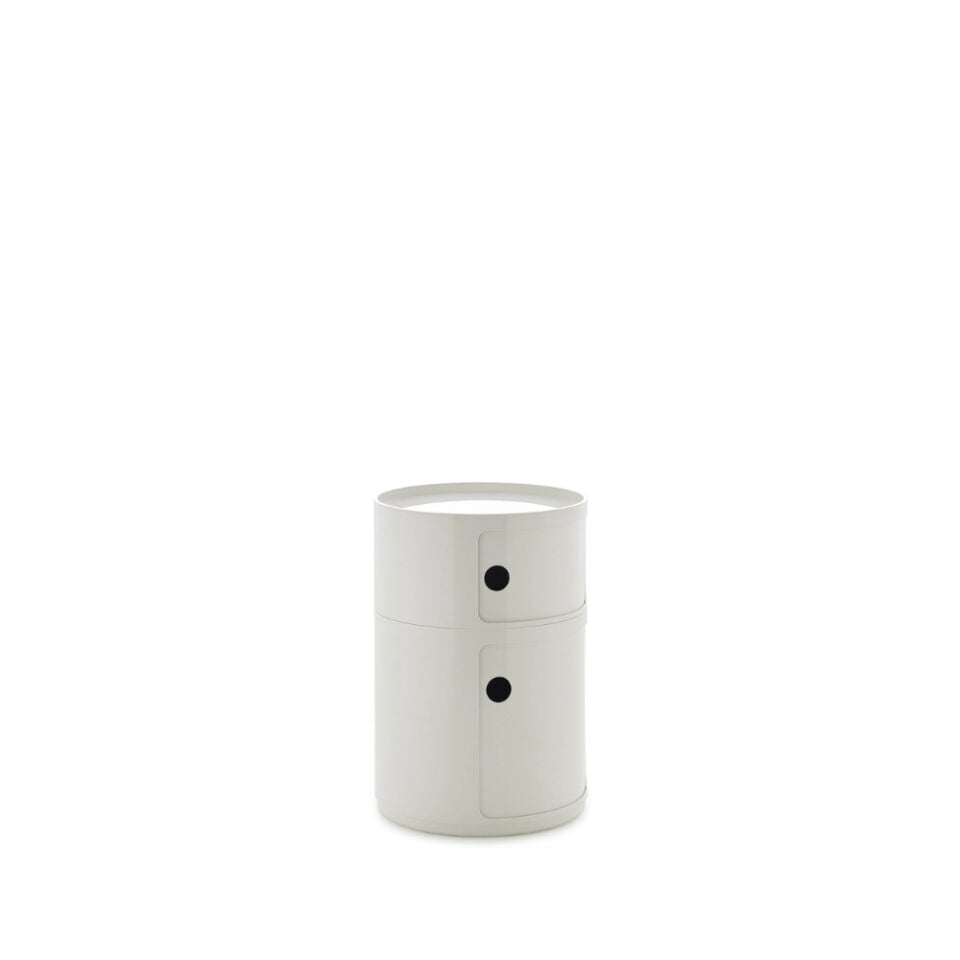 Kartell Big Componibili 2 Çekmeceli Beyaz Modül Q:42