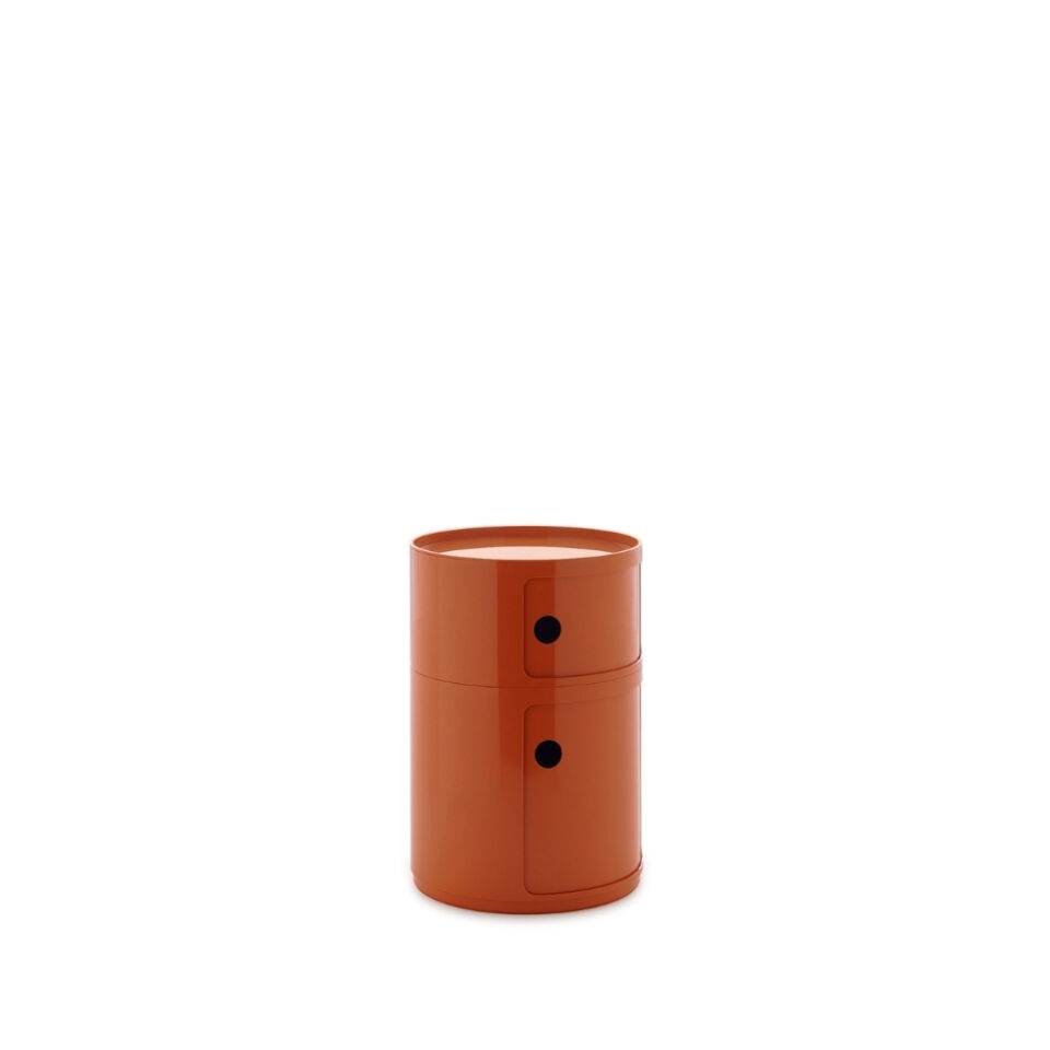 Kartell Big Componibili 2 Çekmeceli Turuncu Modül Q:42