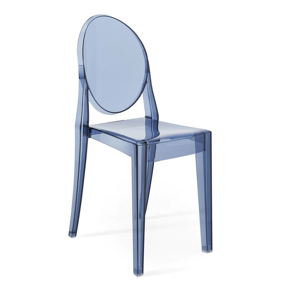 2'li Victoria Ghost Sandalye Toz Mavi