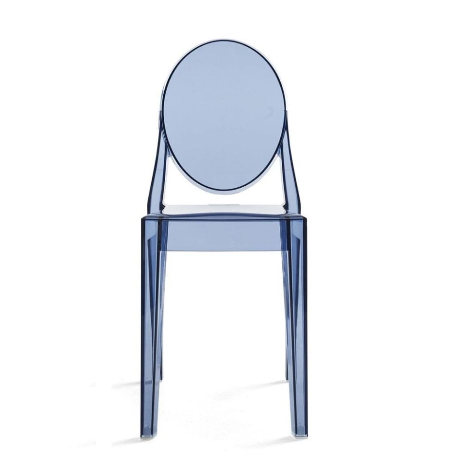 2'li Victoria Ghost Sandalye Toz Mavi