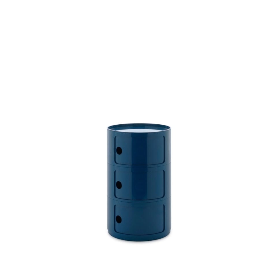 Kartell Big Componibili 3 Çekmeceli Mavi Modül Q:42