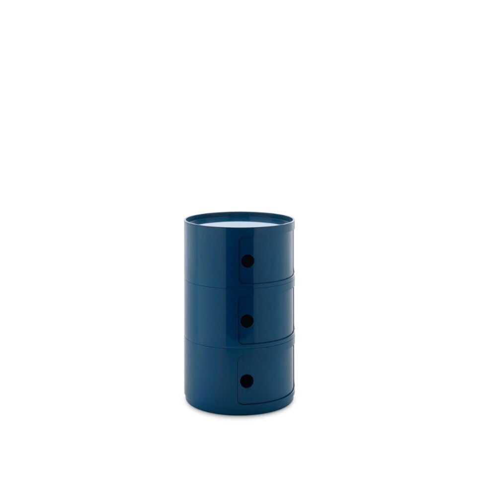 Kartell Big Componibili 3 Çekmeceli Mavi Modül Q:42