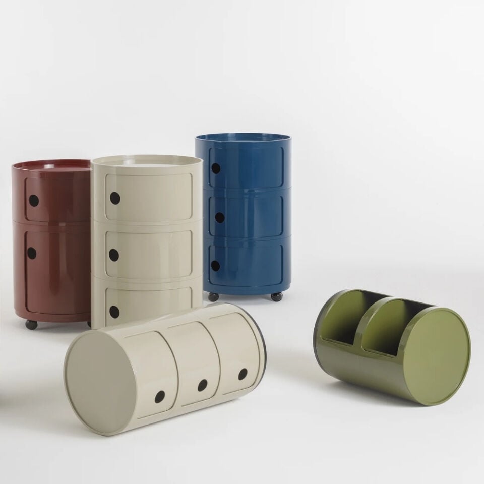 Kartell Big Componibili 3 Çekmeceli Mavi Modül Q:42