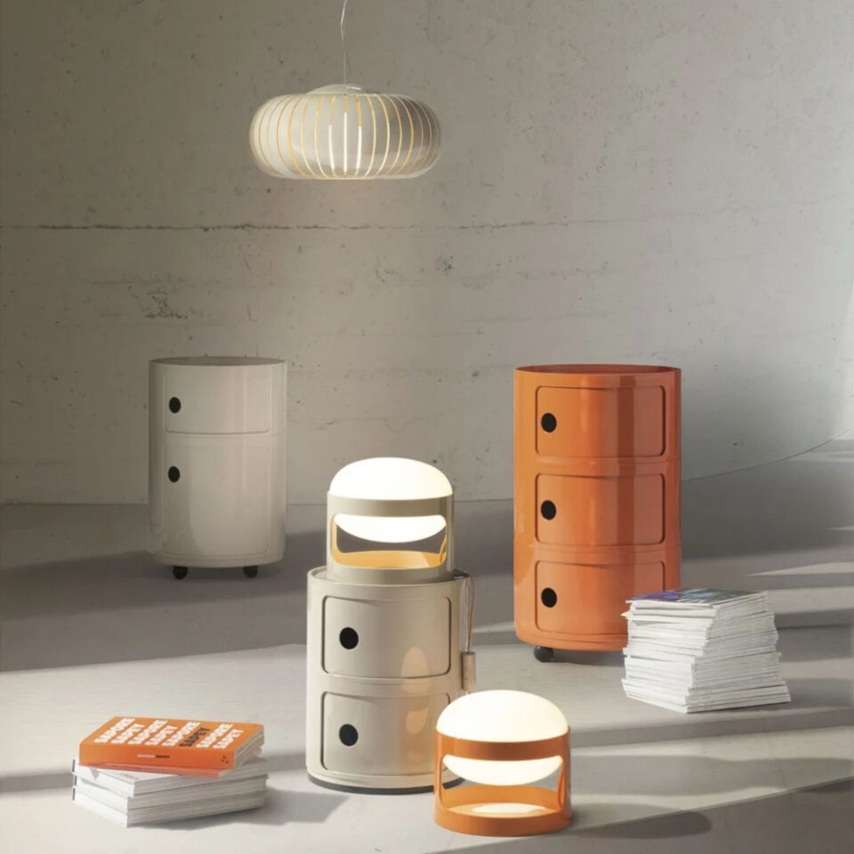 Kartell Big Componibili 3 Çekmeceli Turuncu Modül Q:42