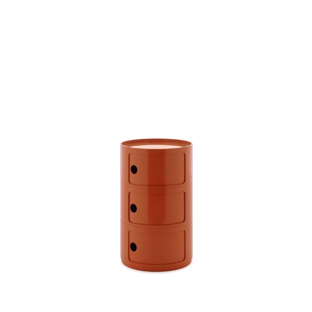 Kartell Big Componibili 3 Çekmeceli Turuncu Modül Q:42