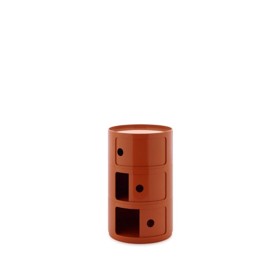 Kartell Big Componibili 3 Çekmeceli Turuncu Modül Q:42
