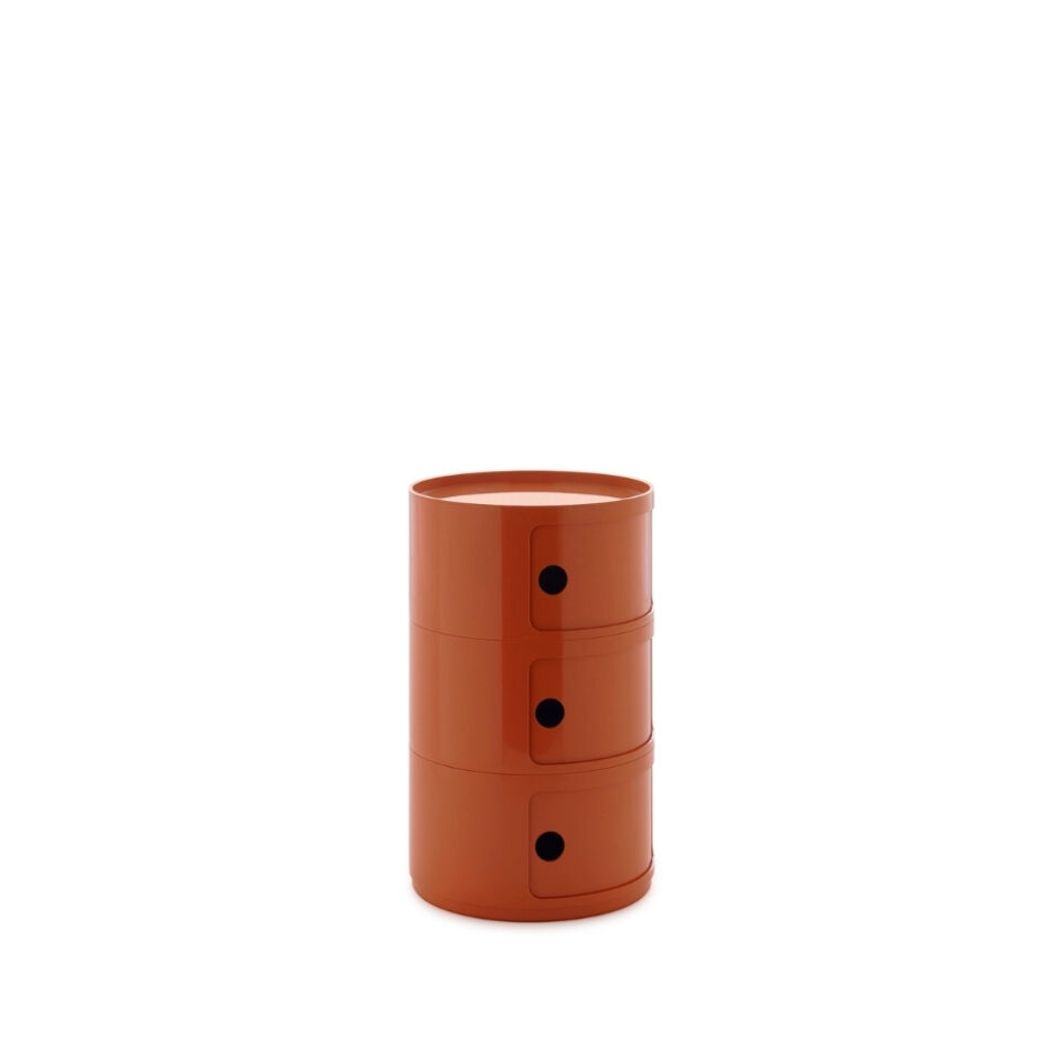 Kartell Big Componibili 3 Çekmeceli Turuncu Modül Q:42