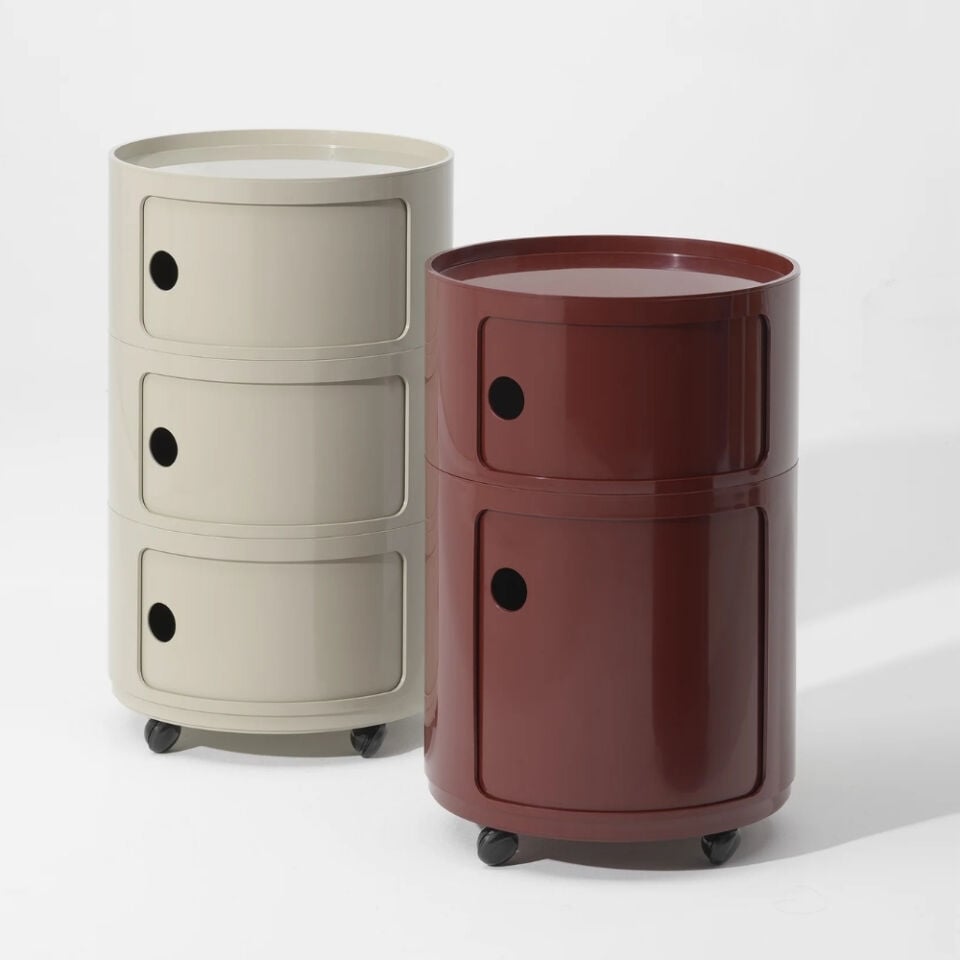 Kartell Big Componibili 3 Çekmeceli Dove Modül Q:42