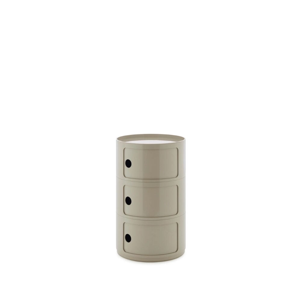 Kartell Big Componibili 3 Çekmeceli Dove Modül Q:42