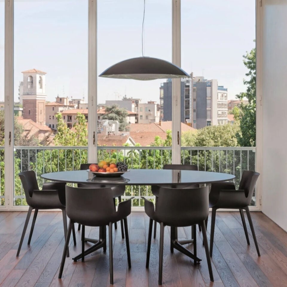 Kartell Neutra Siyah Beyaz Tavan Lambası
