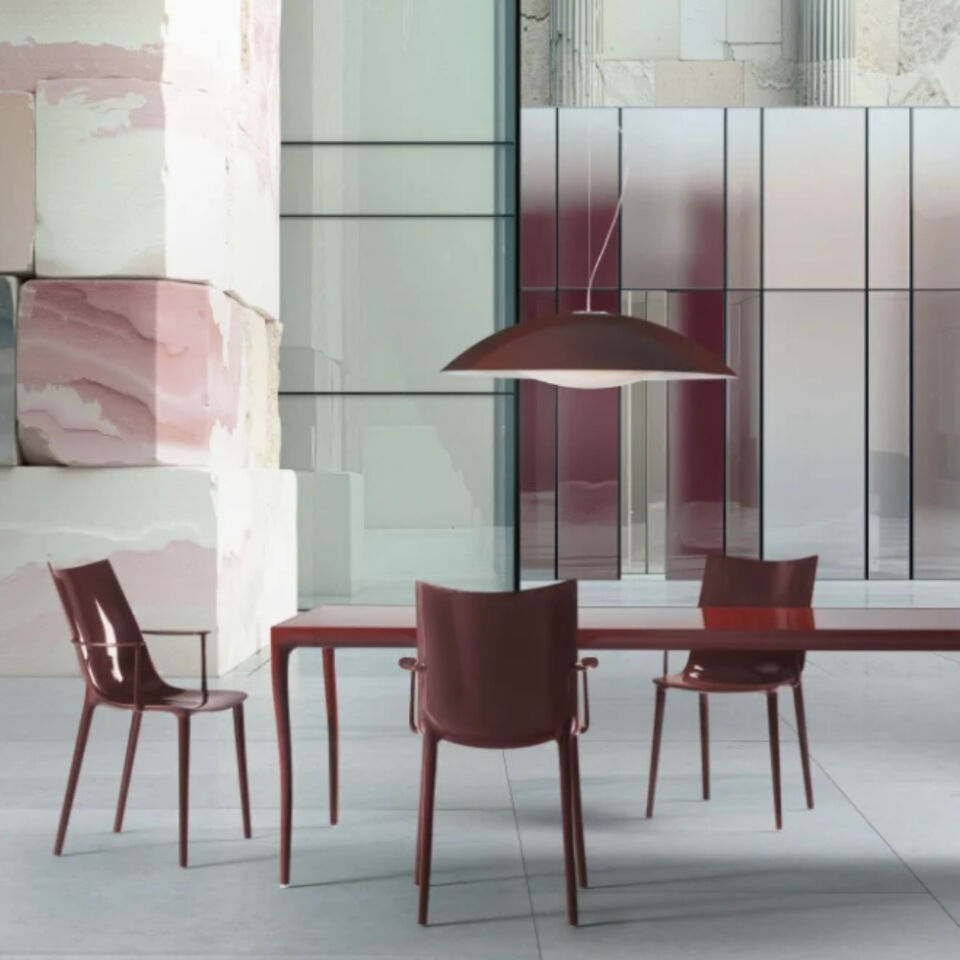 Kartell Neutra Bordo Beyaz Tavan Lambası