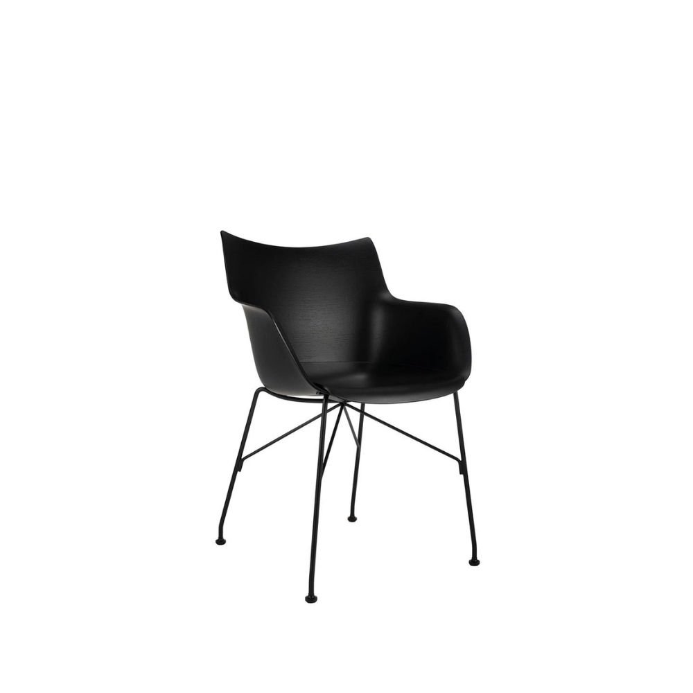 Kartell Q/Wood Siyah Kollu Sandalye