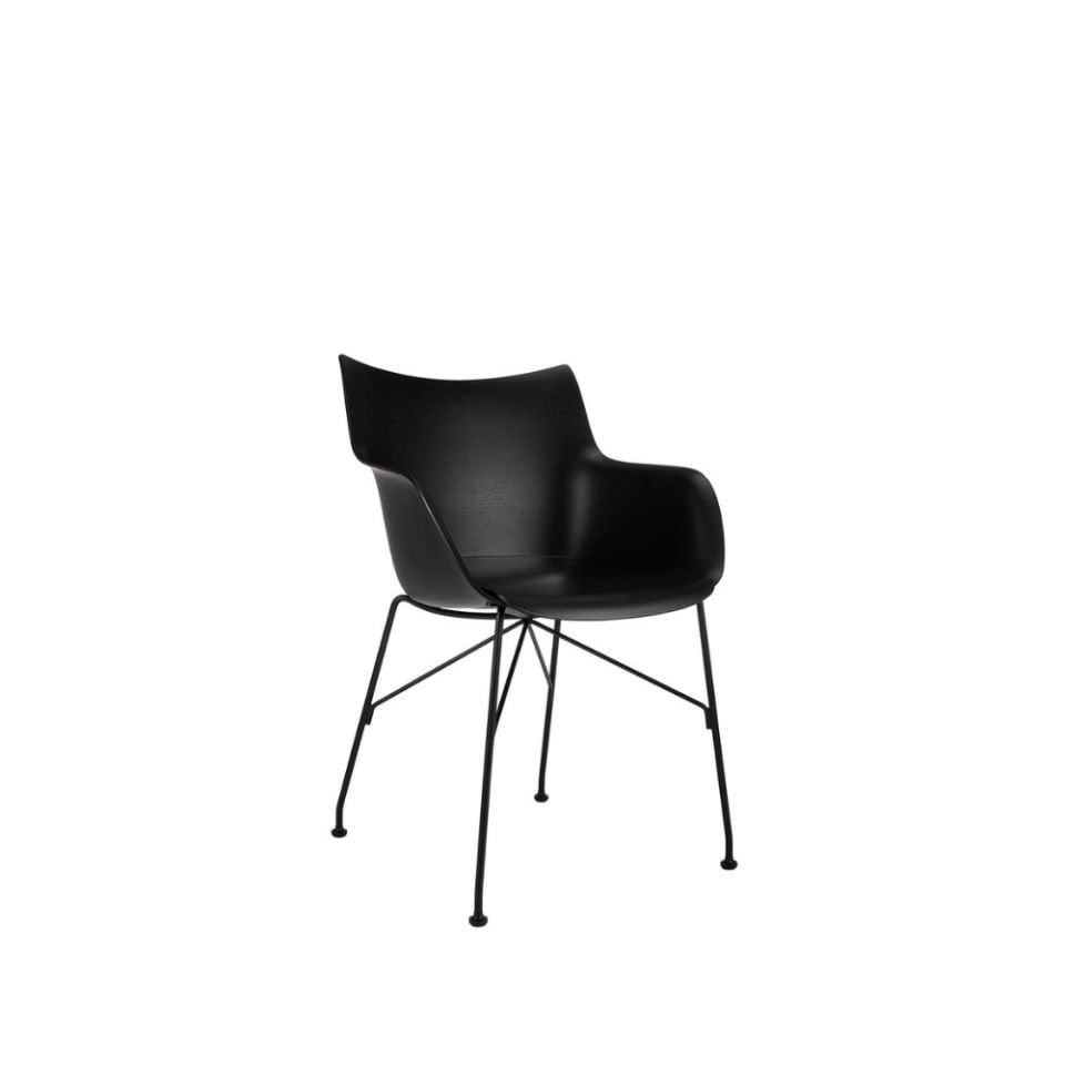 Kartell Q/Wood Siyah Kollu Sandalye