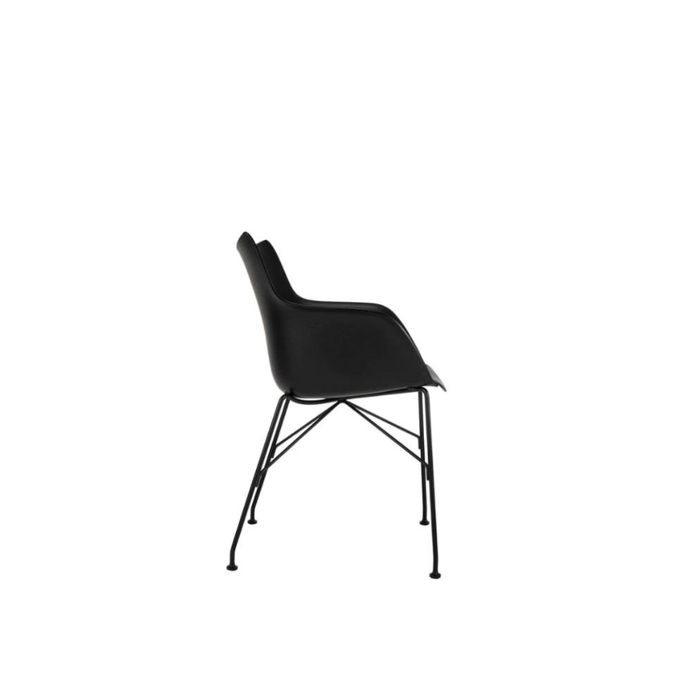 Kartell Q/Wood Siyah Kollu Sandalye