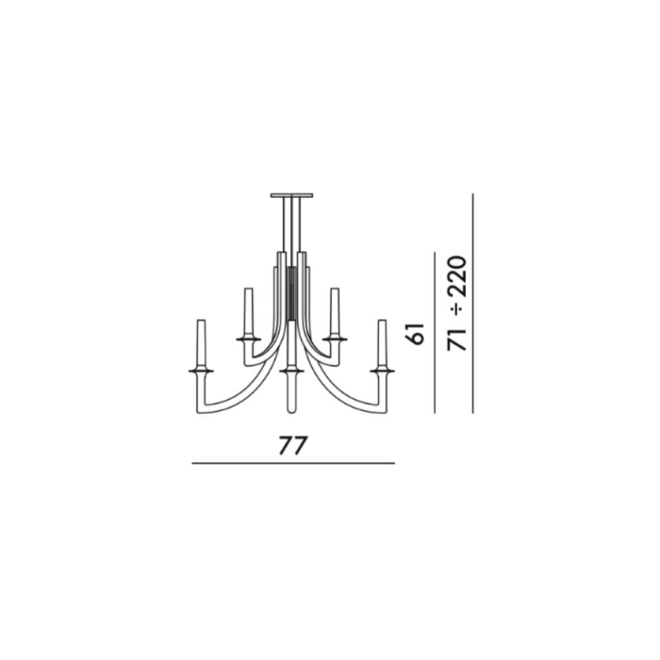 Kartell Khan Şampanya Avize