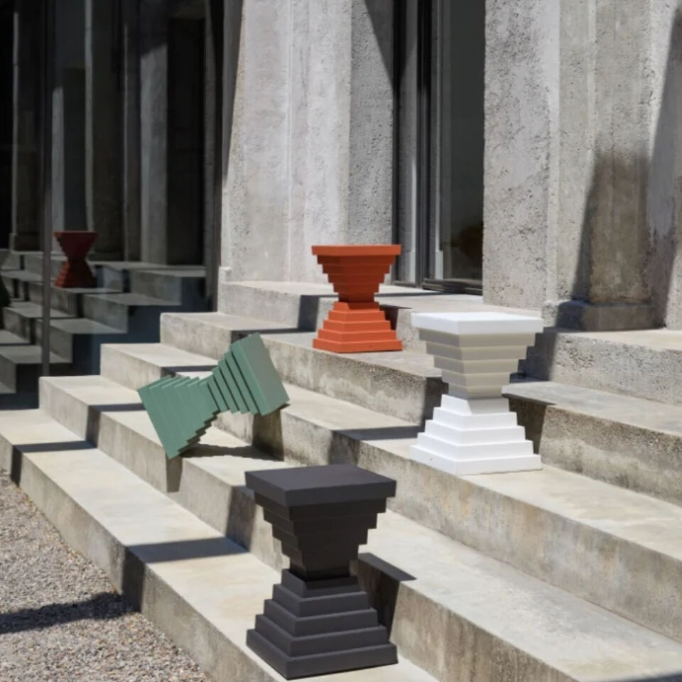 Kartell Prince Ohoh Kiremit Kırmızısı Tabure