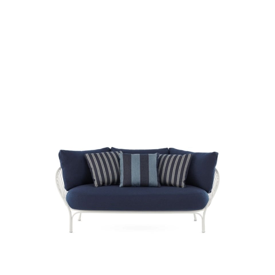 Kartell Hiray 162 cm Beyaz Mavi Kanepe
