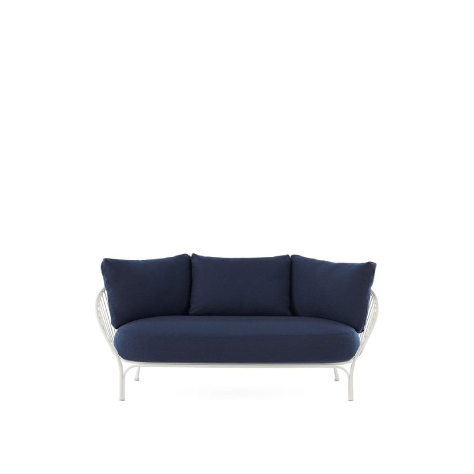 Kartell Hiray 162 cm Beyaz Mavi Kanepe