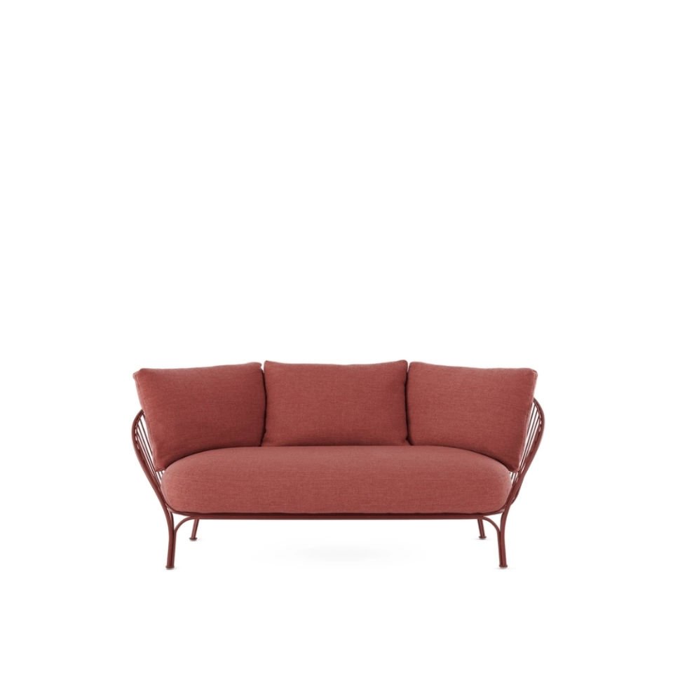 Kartell Hiray 162 cm Kiremit Kırmızısı Kanepe