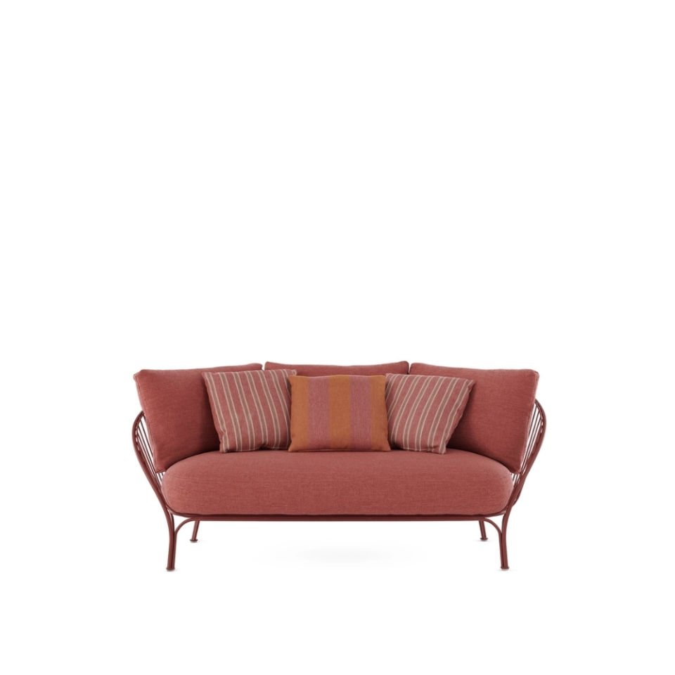 Kartell Hiray 162 cm Kiremit Kırmızısı Kanepe