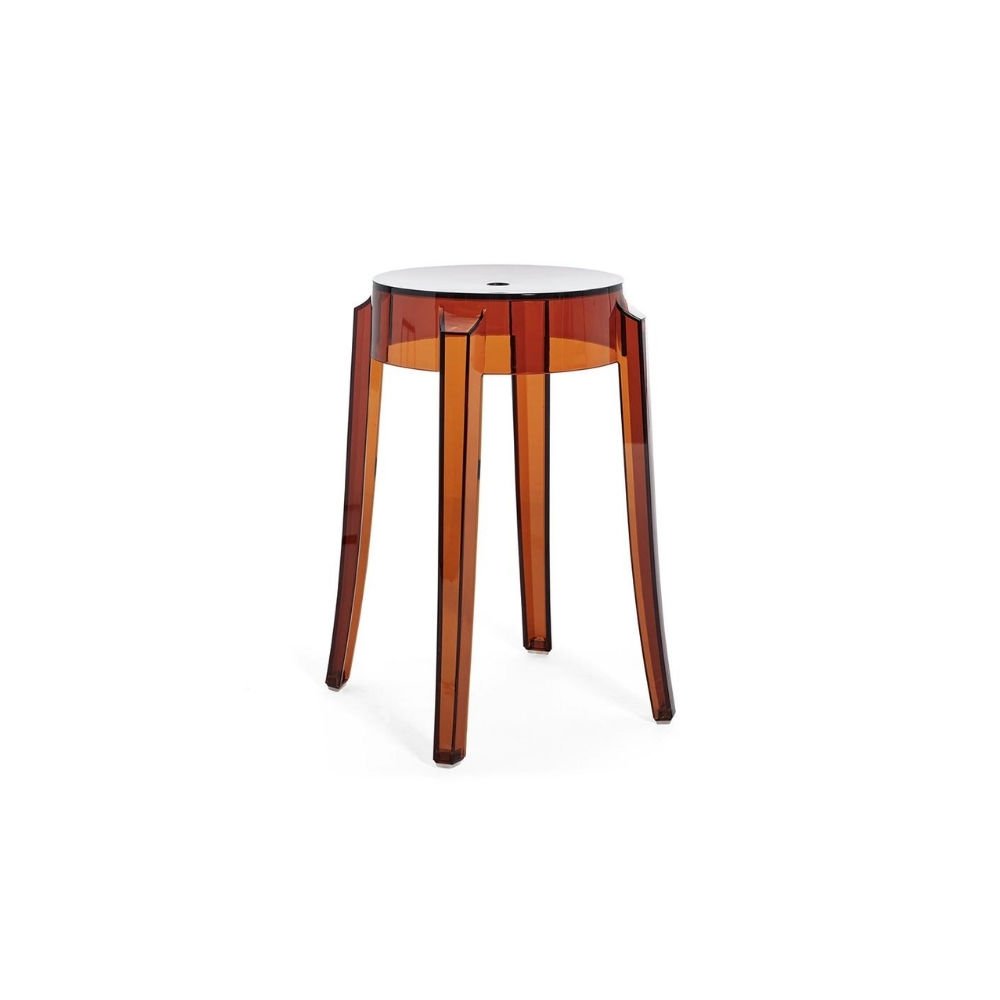 Charles Ghost Tabure Amber H:46cm