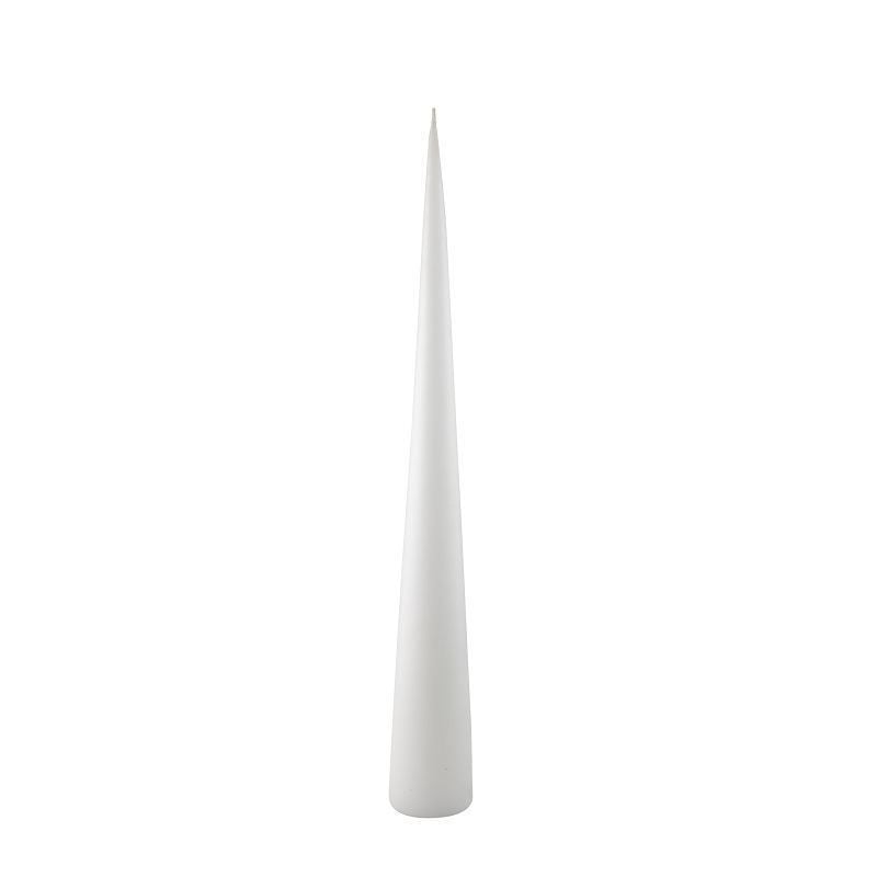Mum Konik Mat Beyaz H:34 cm