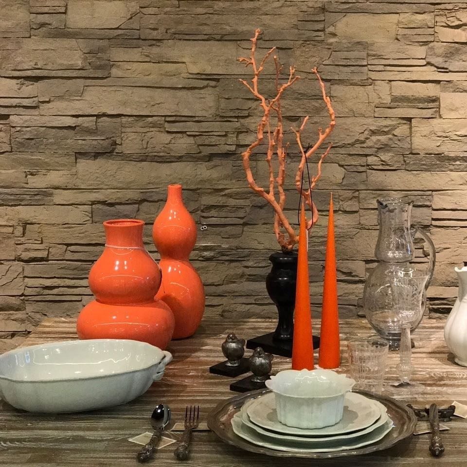 Mum Konik Mat Turuncu H:34 cm