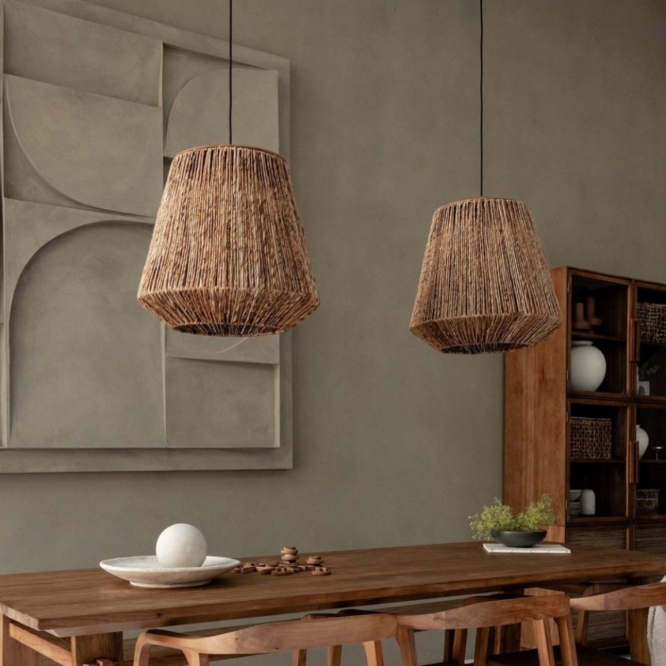 D'Bodhi Crown 55 cm Abaca Naturel Sarkıt