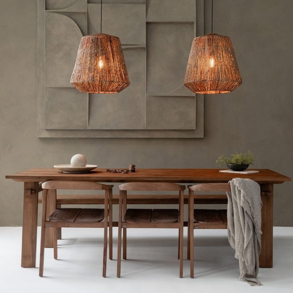 D'Bodhi Crown 65 cm Abaca Naturel Sarkıt