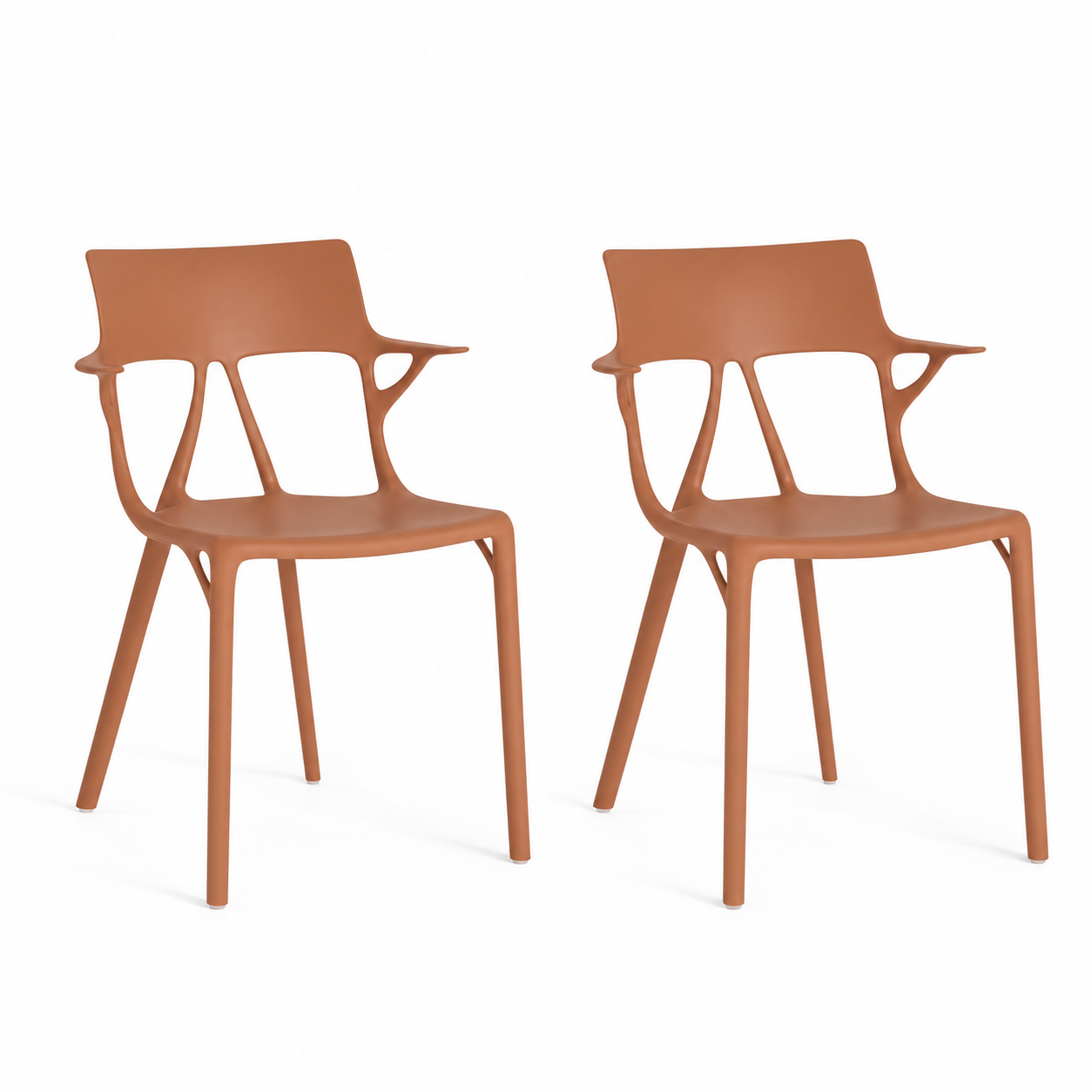 Kartell A.I Dış Mekan Kahverengi Kollu Sandalye 2'li Koli
