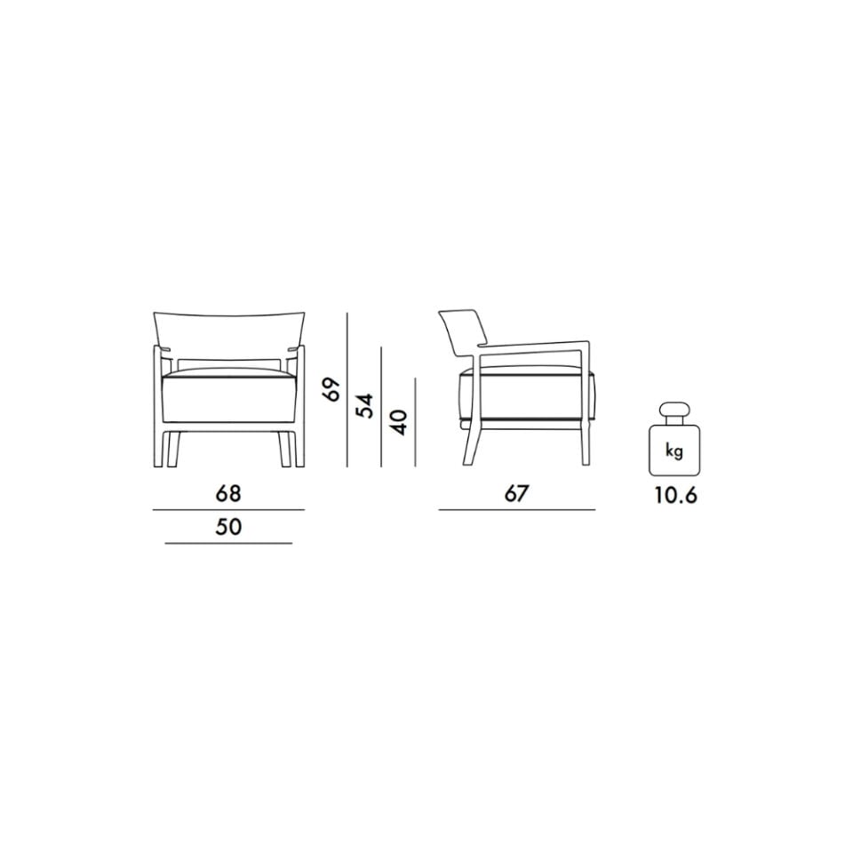 Kartell Cara Mat Dış Mekan Liberty Artemis Koltuk