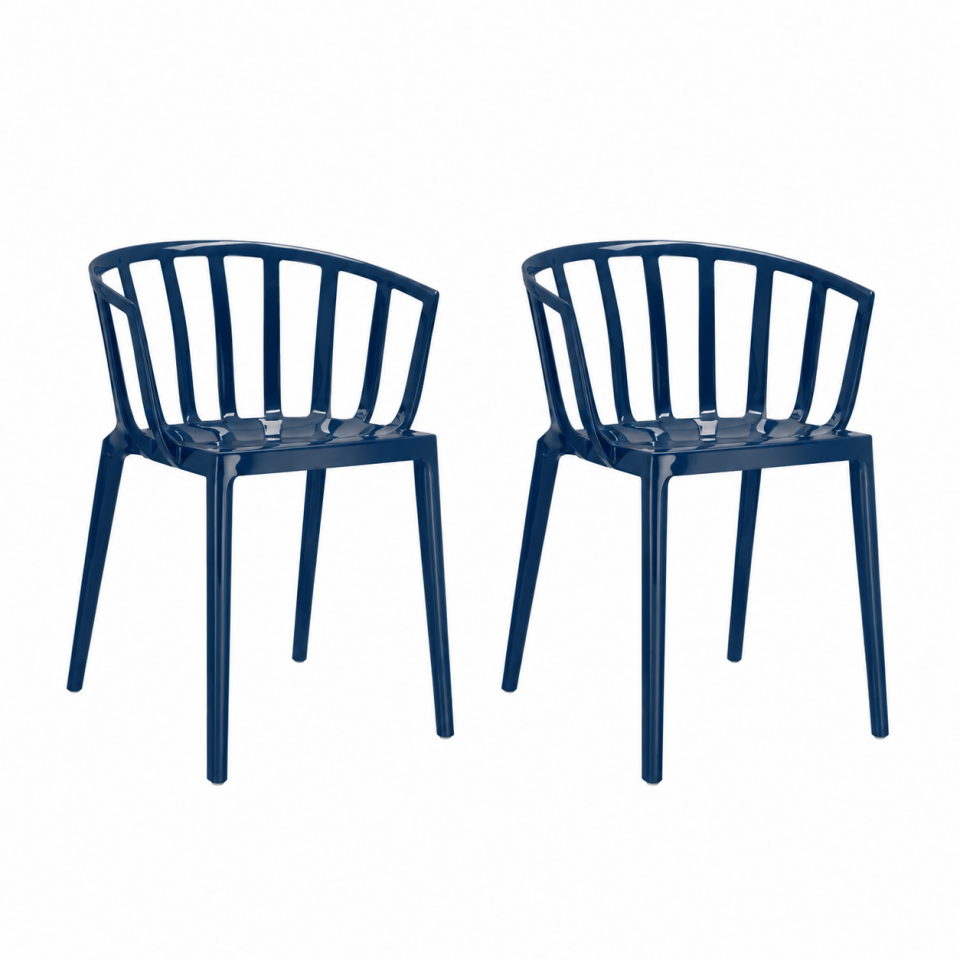 Kartell Venice Parlak Mavi Dış Mekan Sandalye 2'li Koli