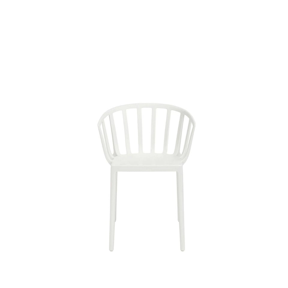 Kartell Venice Parlak Beyaz Dış Mekan Sandalye 2'li Koli