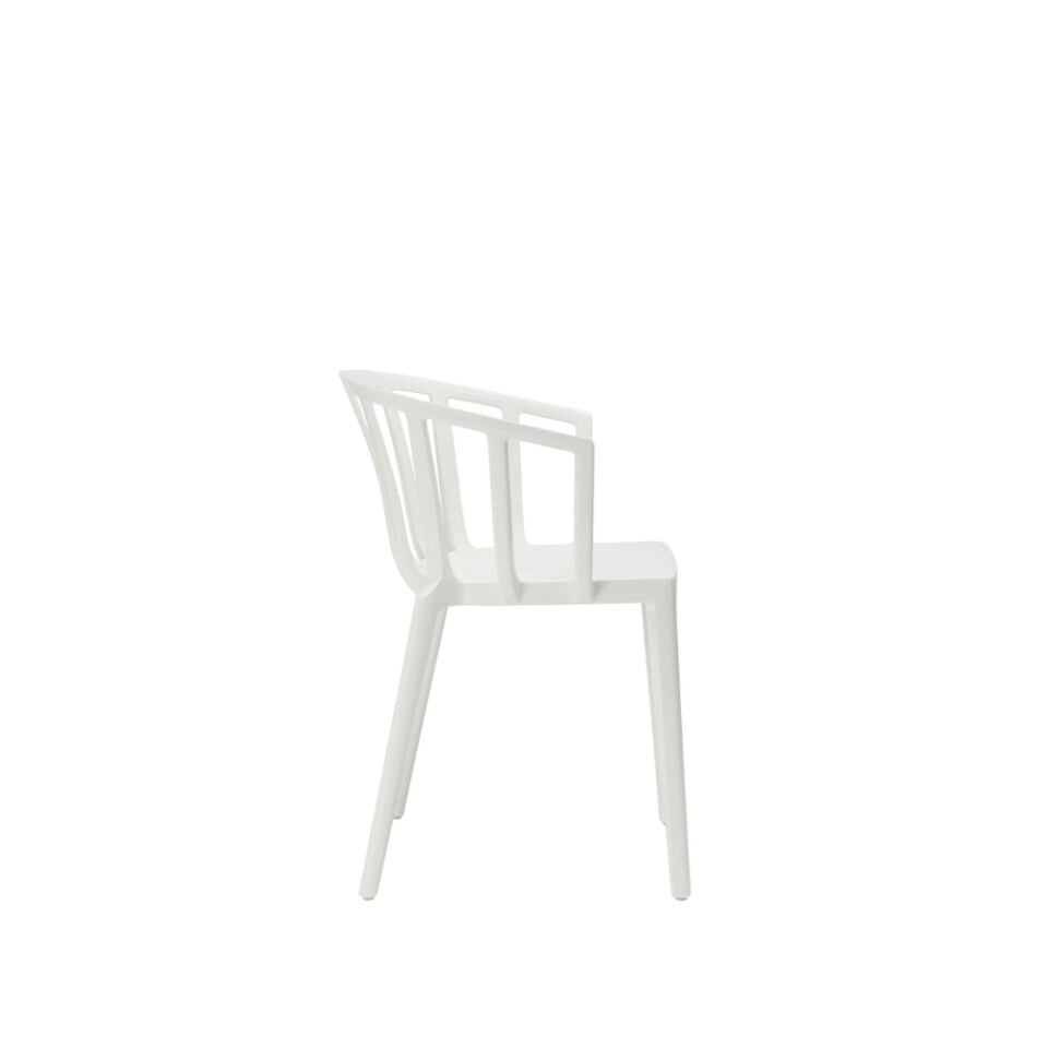 Kartell Venice Parlak Beyaz Dış Mekan Sandalye 2'li Koli