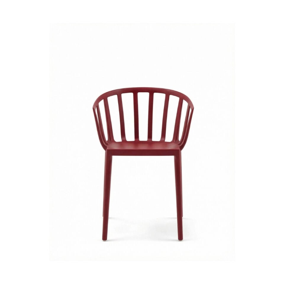 Kartell Venice Mat Bordo Dış Mekan Sandalye 2'li Koli