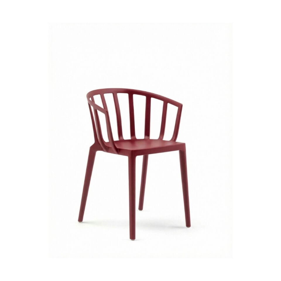 Kartell Venice Mat Bordo Dış Mekan Sandalye 2'li Koli