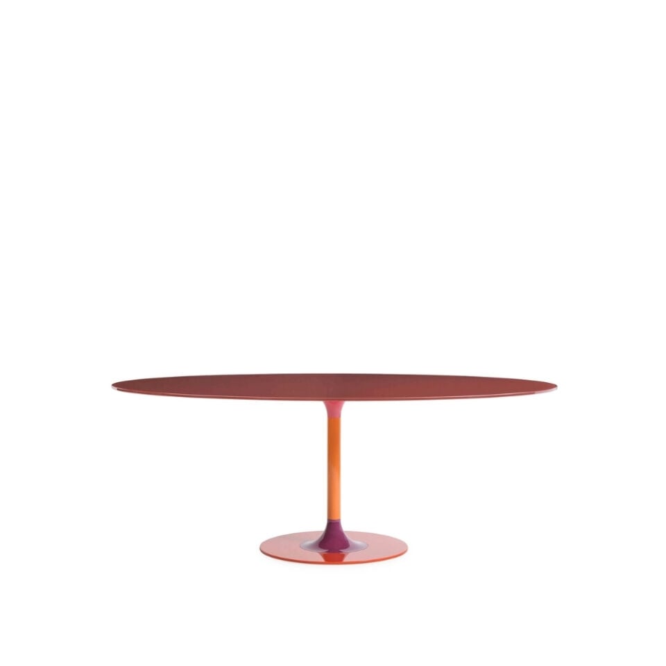 Kartell Thierry XXL Bordo Oval Masa 192x72 cm