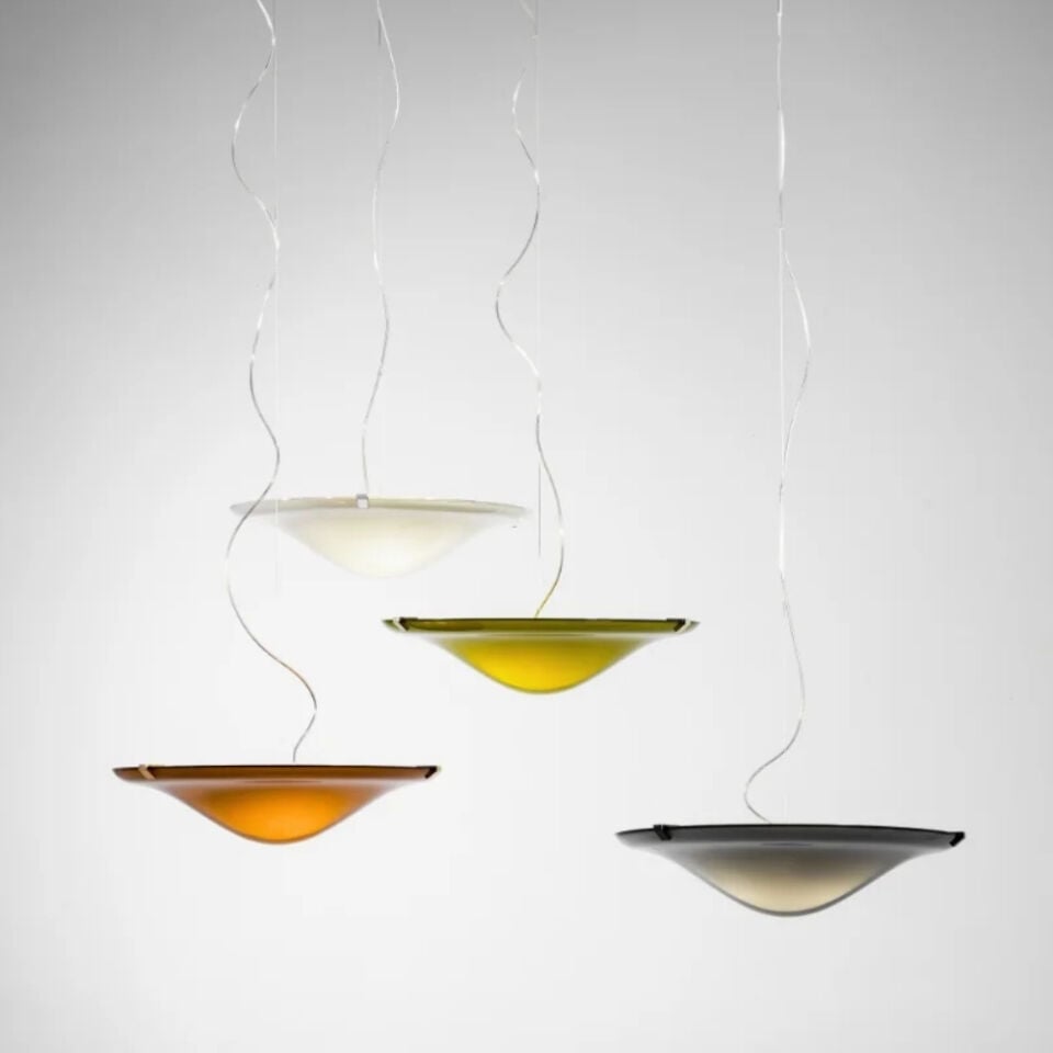 Kartell Aurora Füme Titanyum Tavan Lambası