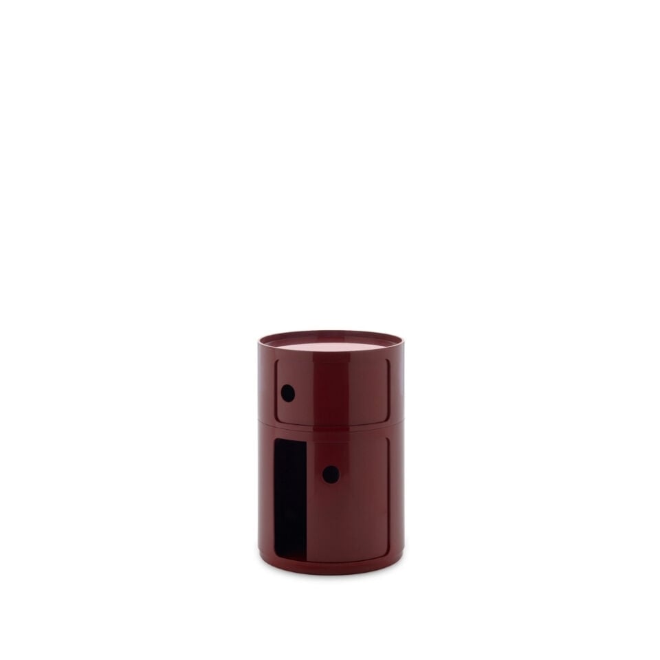 Kartell Big Componibili 2 Çekmeceli Bordo Modül Q:42