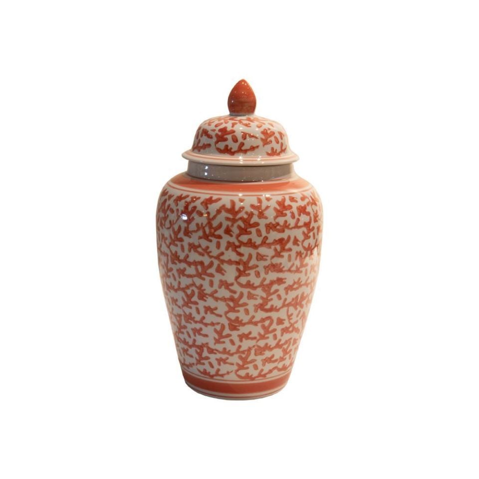 Mercan Kapaklı Porselen Obje