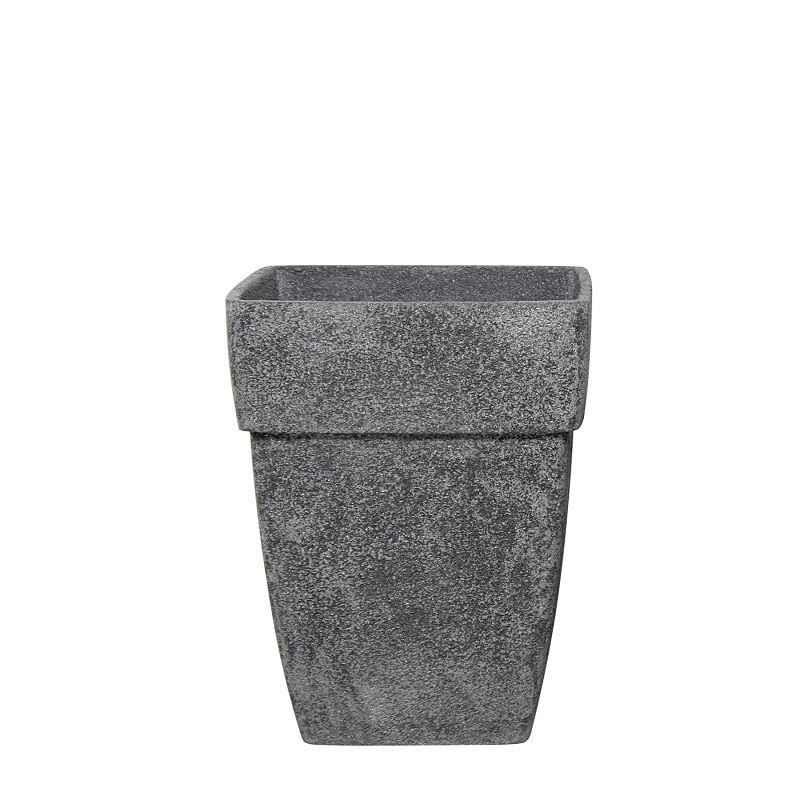 Polystone Saksı/Çiçeklik Sıyah 37x47 cm