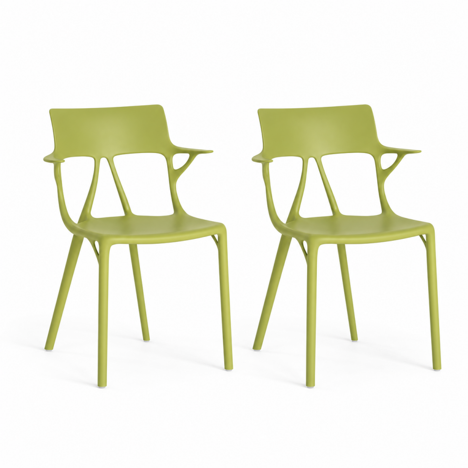 Kartell A.I. Sandalye Yeşil 2'li Kutu