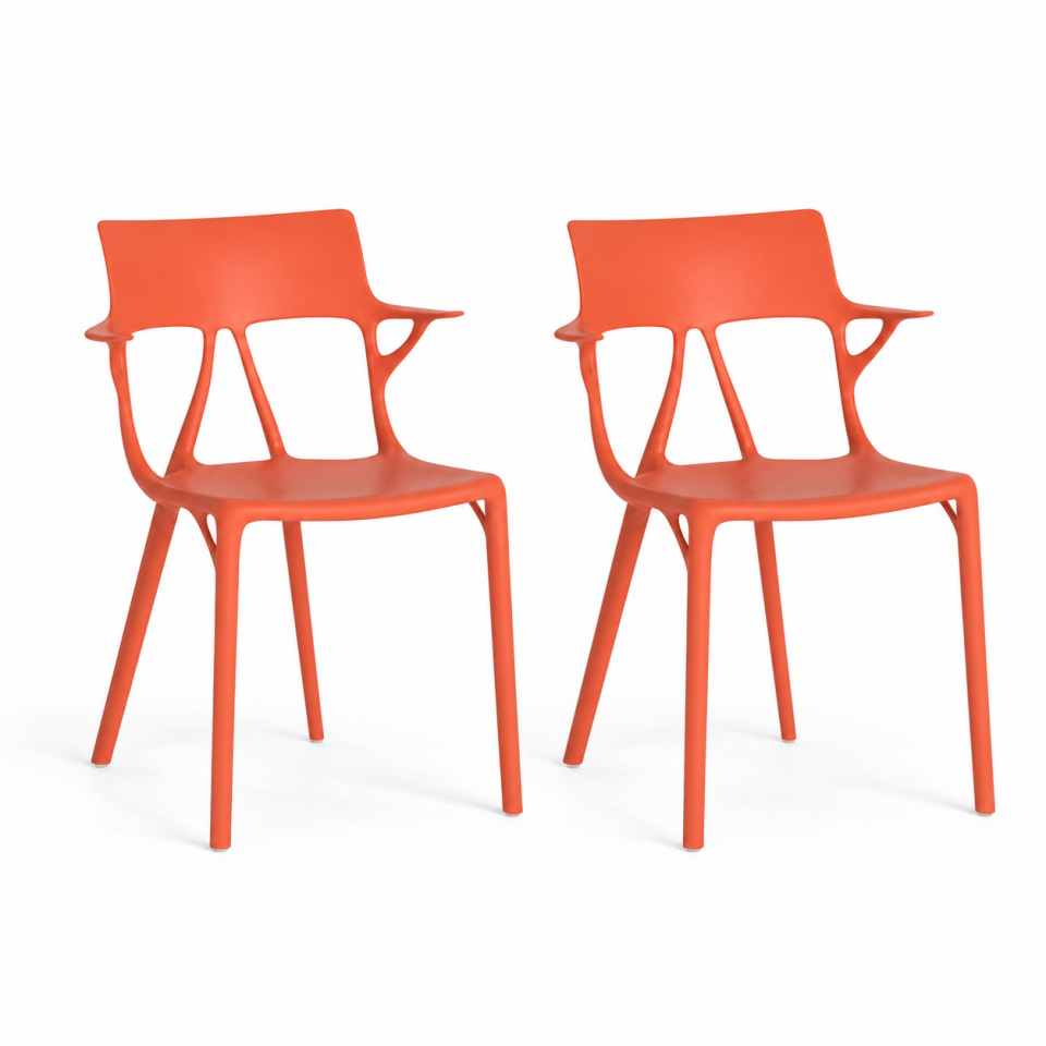Kartell A.I. Sandalye Turuncu 2'li Koli