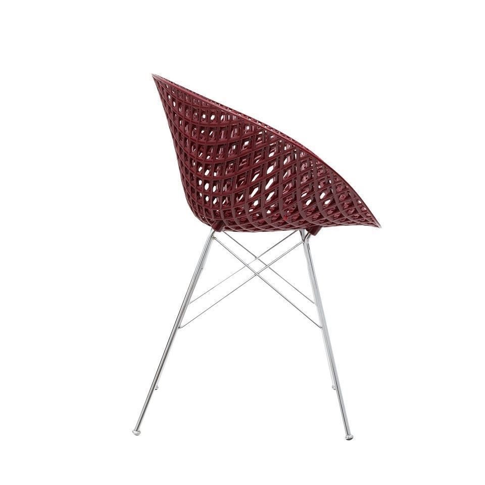 Smatrik Sandalye Bordo/Krom
