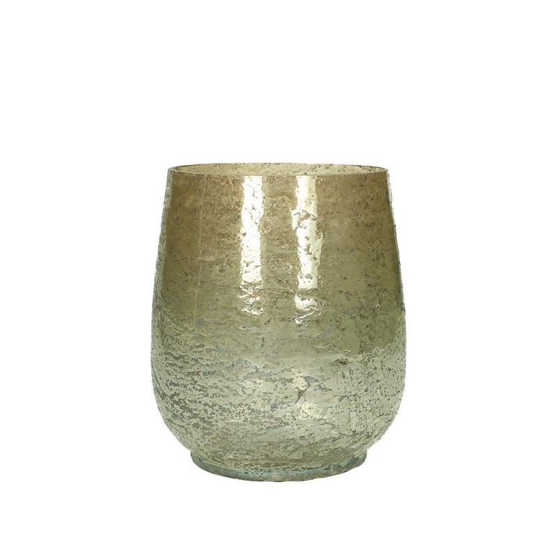 Vazo Gold/Yeşil H:14  cm